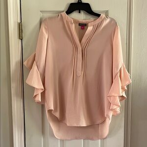 Catherine Malandrino Light Pink Ruffle Blouse